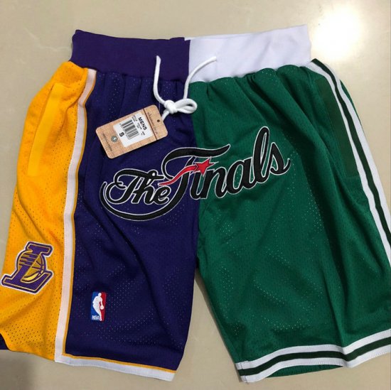 NBA Lakers vs Celtics Split Just don shorts